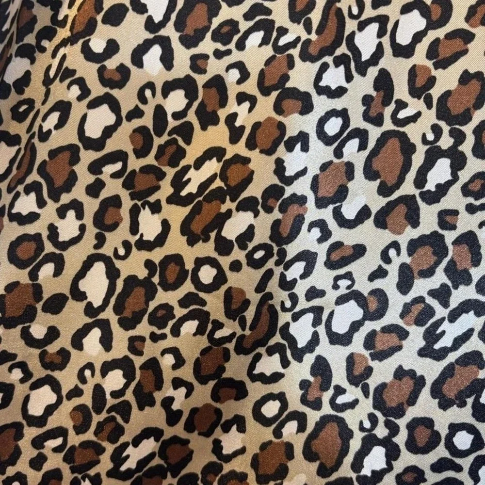 GILLIGAN & O'MALLEY ANIMAL PRINT SILKY PAJAMA PANTS - Picture 4 of 6